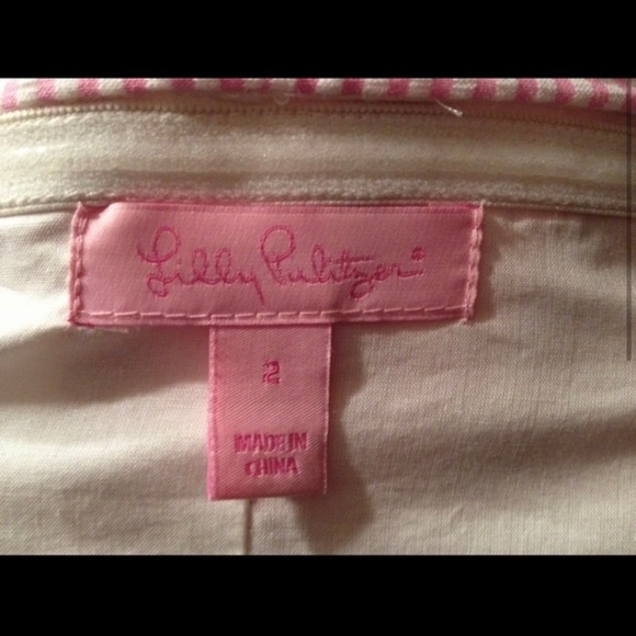 Strapless Lilly Pulltizer Ruffle Dress Size 2 - Picture 2 of 4